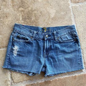 7 For All Mankind Denim Cutoff Shorts - Size 27